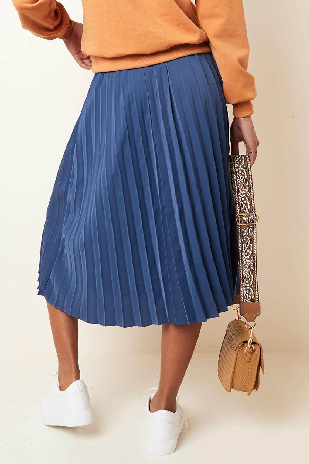 Fusta cu Pliuri - Violet-2