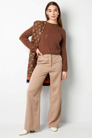 Pulover Tricot - Maro, Mov, Negru-2