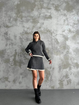 Set Dama din Lana (Fusta & Bluza)-5