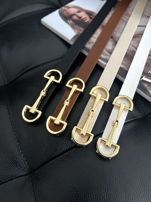 Curea Dama - Catarama Lunga - Alb, Crem, Maro, Negru-1