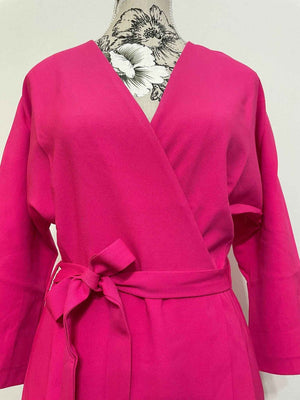 Rochie Office Satinata - Fuchsia