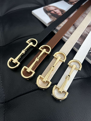 Curea Dama - Catarama Lunga - Alb, Crem, Maro, Negru-3