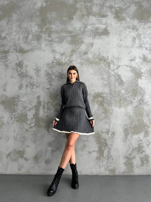 Set Dama din Lana (Fusta & Bluza)-3