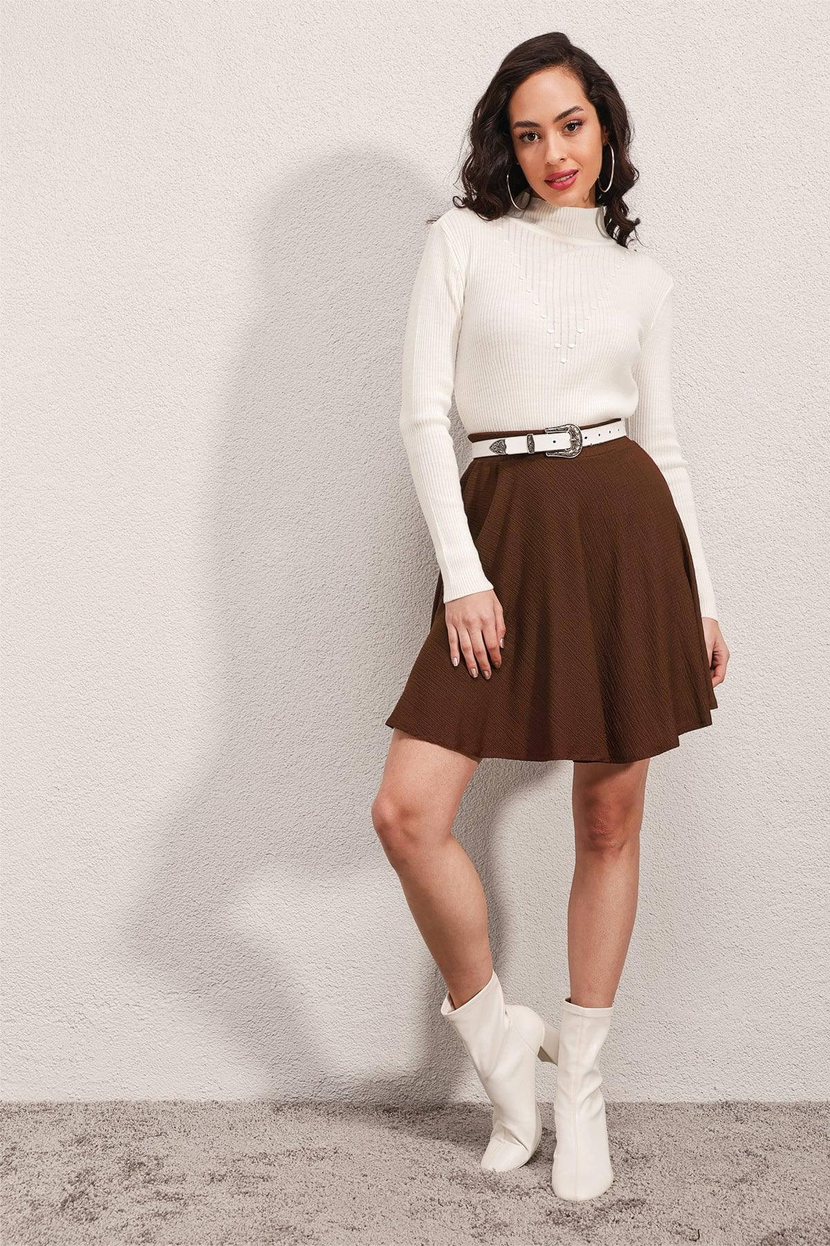 Fusta Dama Mini Evazata-2