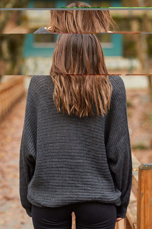 Pulover Dama Tricot - Antracit-2