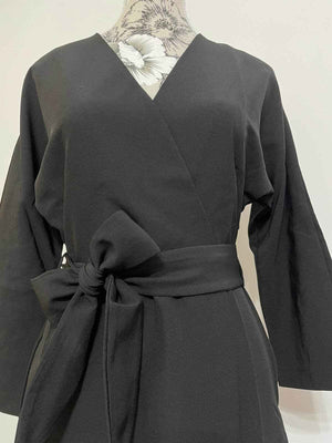 Rochie Office Satinata - Neagra