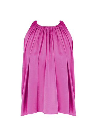 Top "Vivianne" Satinat - Champagne, Fuchsia, Mov-6