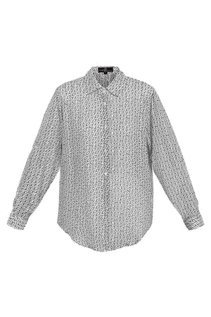 Bluza Retro Alb-Negru-3