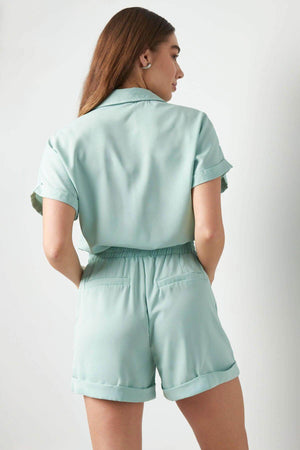 Salopeta "Andreea", cu Pantalon Scurt (Fuchsia, Lavanda, Verde)-8