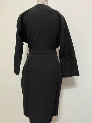 Rochie Office Satinata - Neagra