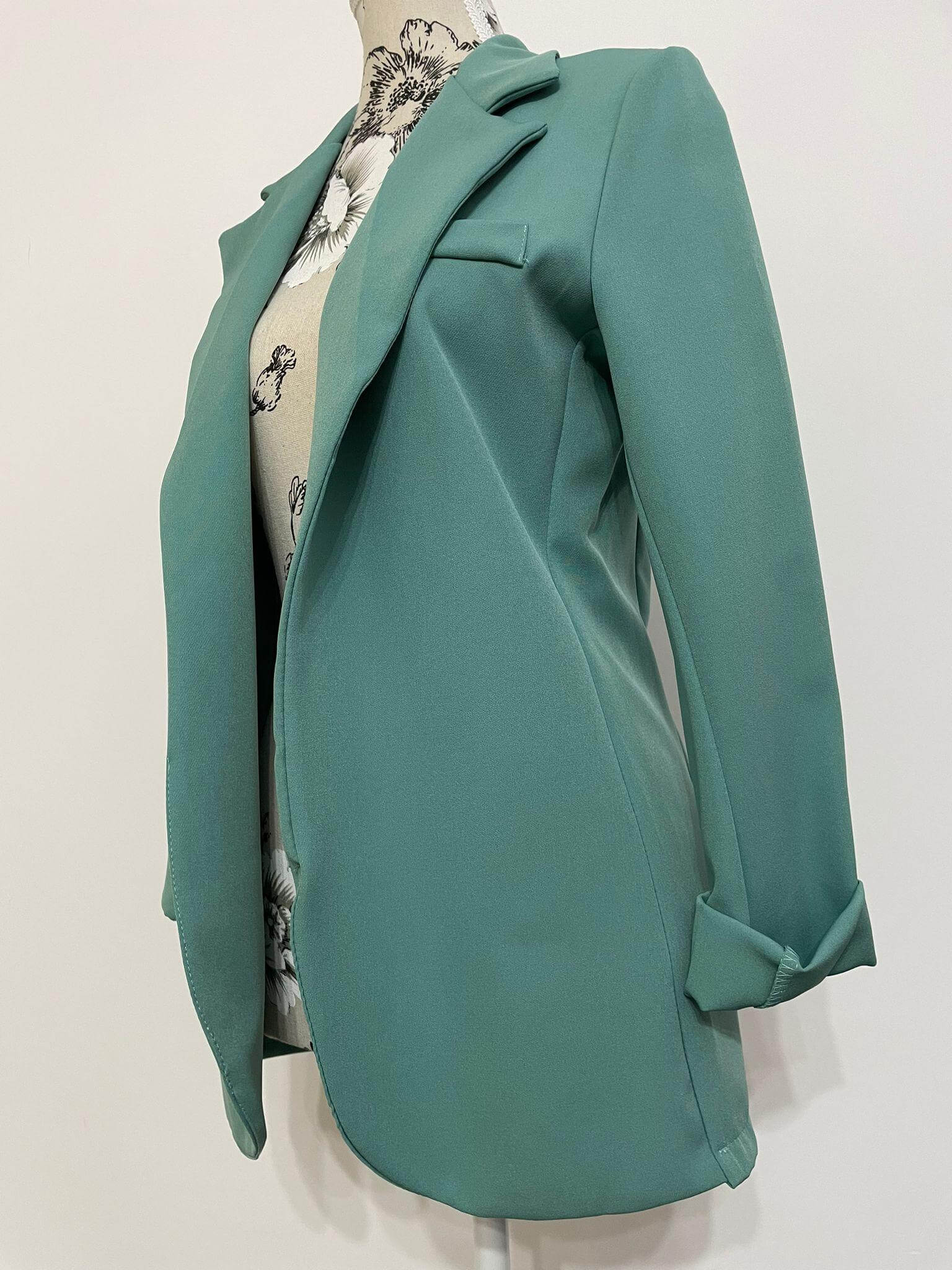 Sacou Dama Maneca 3/4 - Verde-2