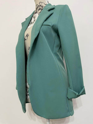 Sacou Dama Maneca 3/4 - Verde-2