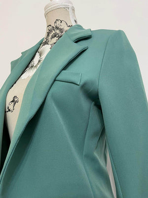 Sacou Dama Maneca 3/4 - Verde-4