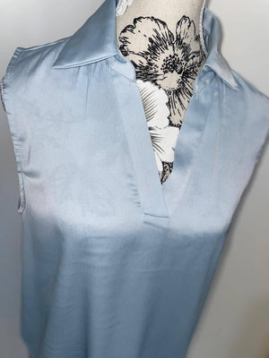 Bluza fara maneci cu decolteu in V-1