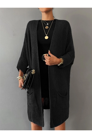 Cardigan Dama din Tricot cu buzunare frontale-8