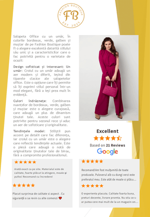 Salopeta Office cu un umar de culoare, Bordeaux, Verde, Galben-Mustar-2