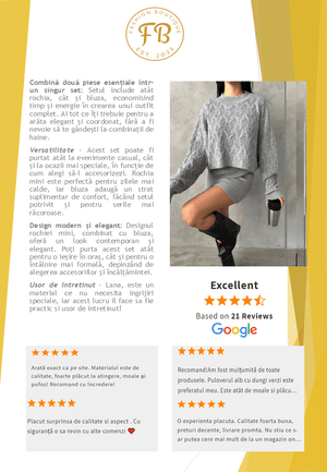 Set din lana, rochita si bluza-3