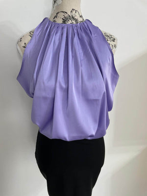 Top "Vivianne" Satinat - Champagne, Fuchsia, Mov-1