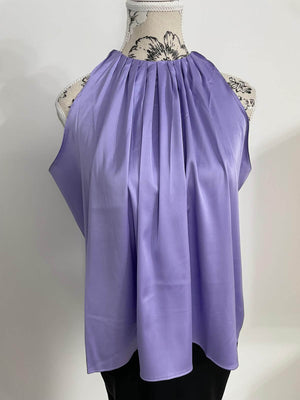 Top "Vivianne" Satinat - Champagne, Fuchsia, Mov-9