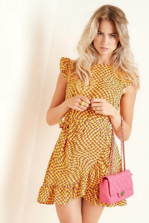 Rochie Office Retro Orange