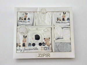 Set 10 piese nou nascuti Baietei - Elefantel Negru