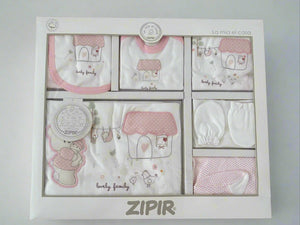 Set 10 piese nou nascuti Fetite - Casuta cu Ursuleti