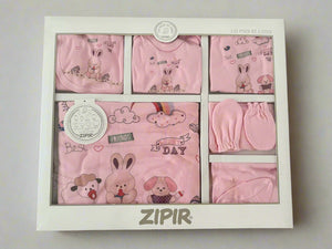 Set 10 piese nou nascuti Fetite - Iepurasul Roz