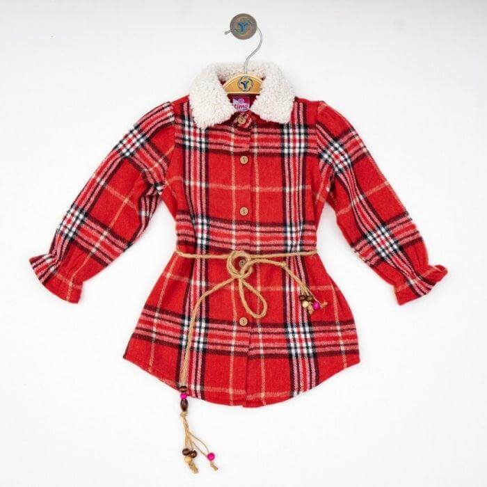 Rochita Fetite cu Guler Imblanit-1