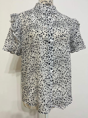 Bluza Dama Office - Semitransparenta - Alba-3