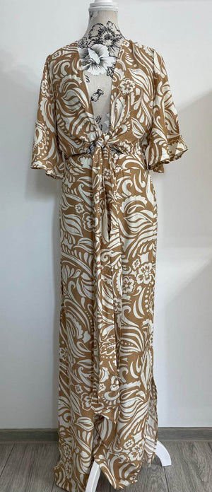 Salopeta "Funky Town" cu pantalon lung si maneci scurte (Verde, Bej)-7