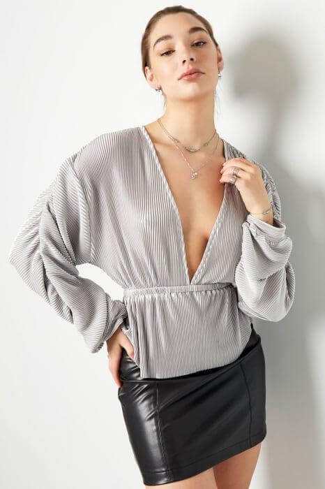 Bluza Ocazie cu decolteu in V-1