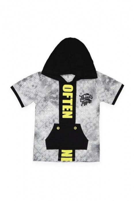 Tricou cu gluga baietei-1