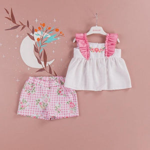 Set Fetite (Pantalon, Top) 9-24 Luni-1