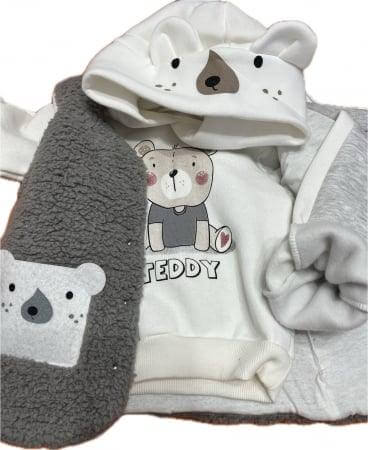 Set flausat Baietei Ursulet (3 Piese)-2