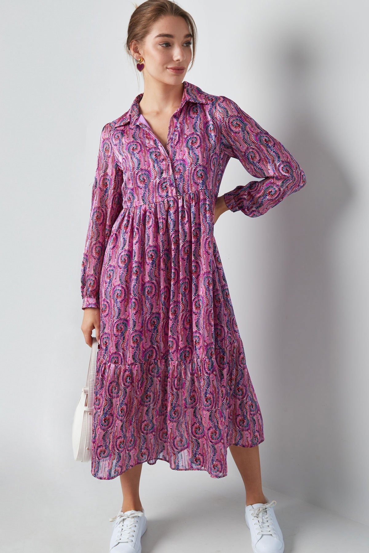 Rochie Paisley - Orange, Roz-6