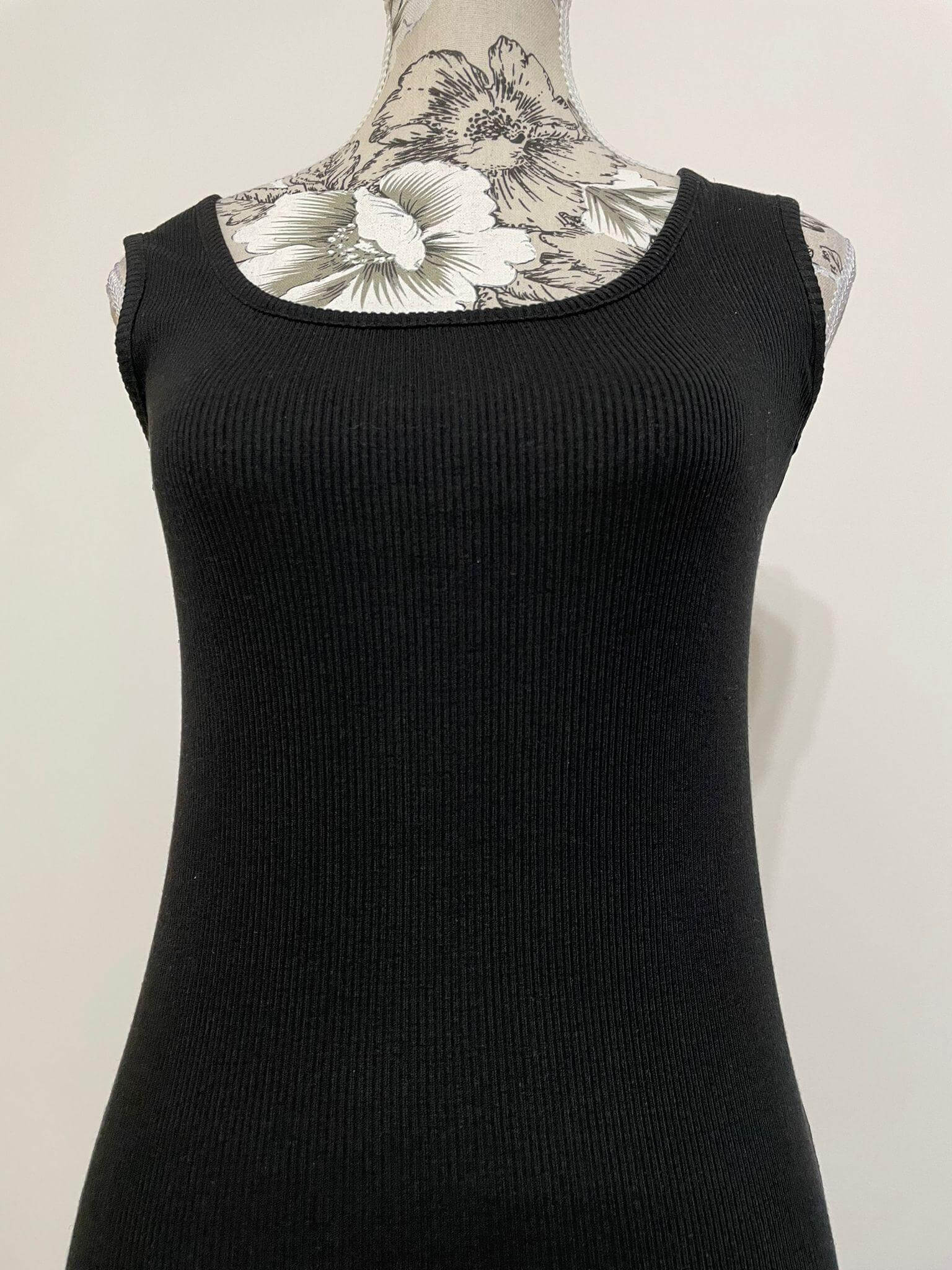 Rochie Maxi Simpla Neagra-2