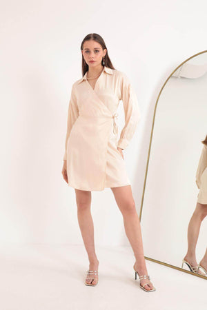 Rochie Scurta Satinata-3