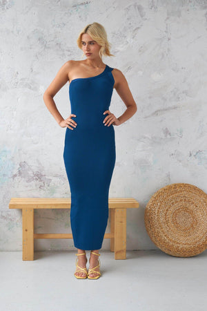 Rochie Dama Office-Casual - Albastru-5