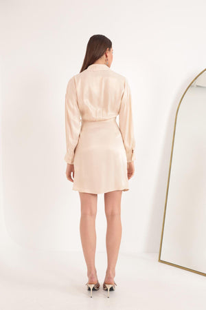 Rochie Scurta Satinata-4