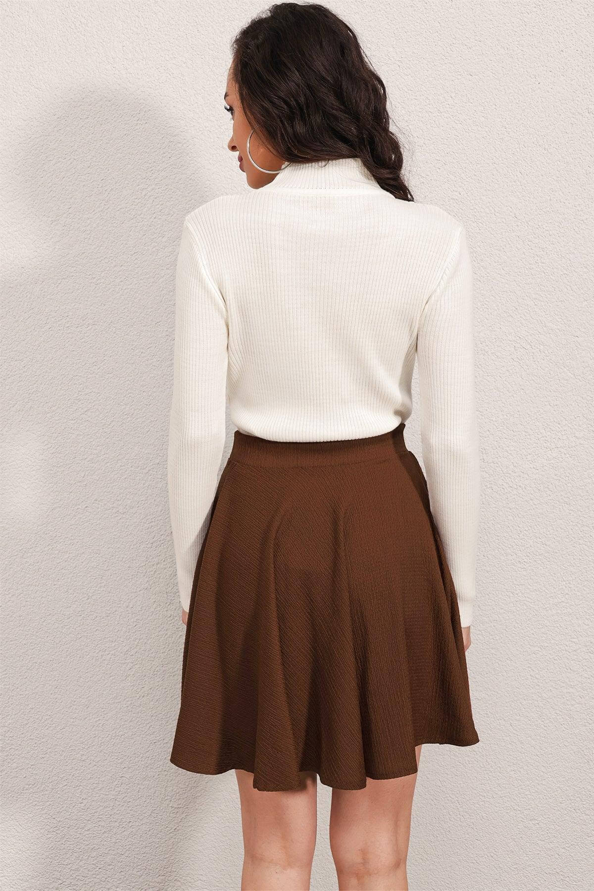 Fusta Dama Mini Evazata-3