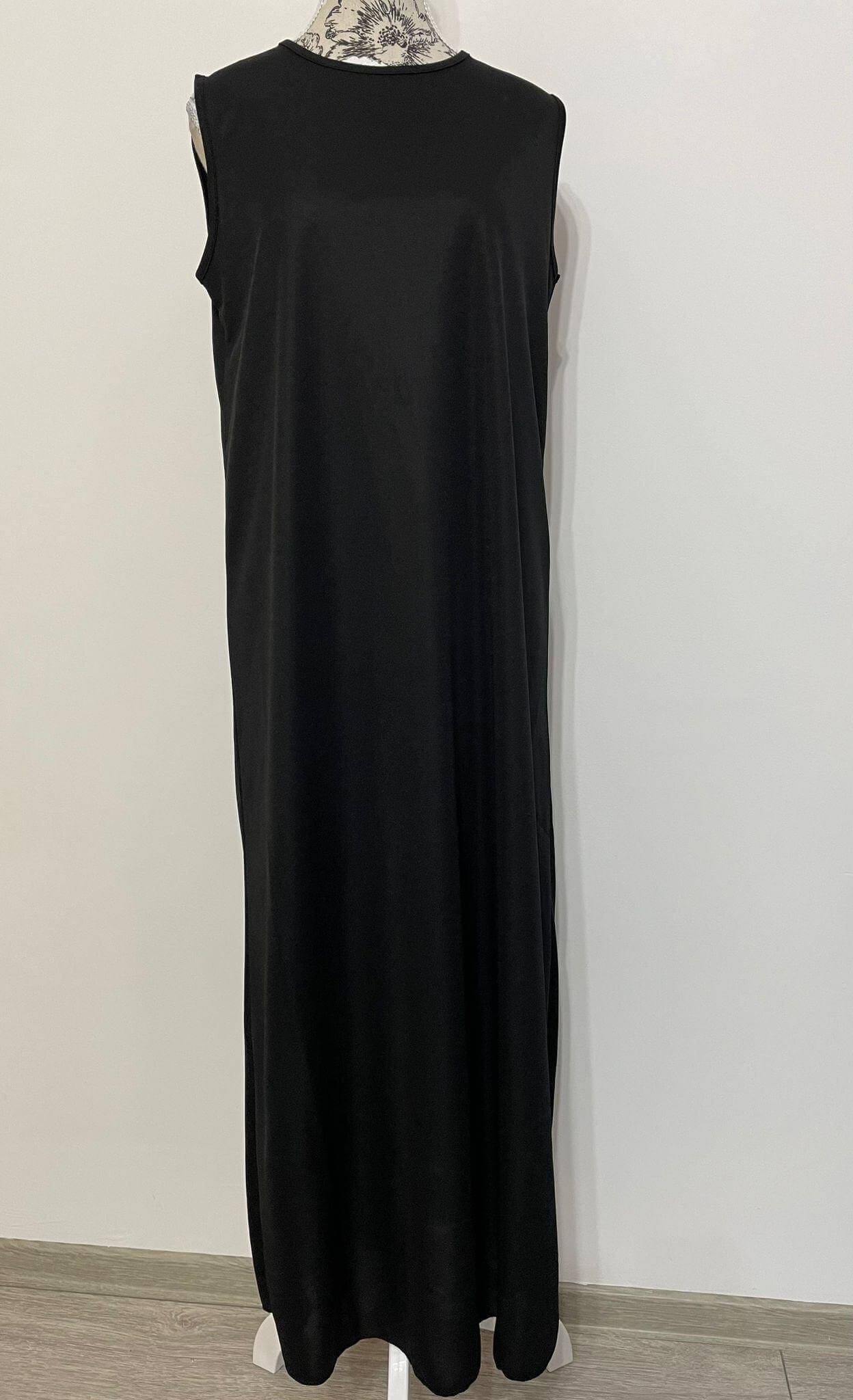 Rochie Maxi Simpla Neagra-3