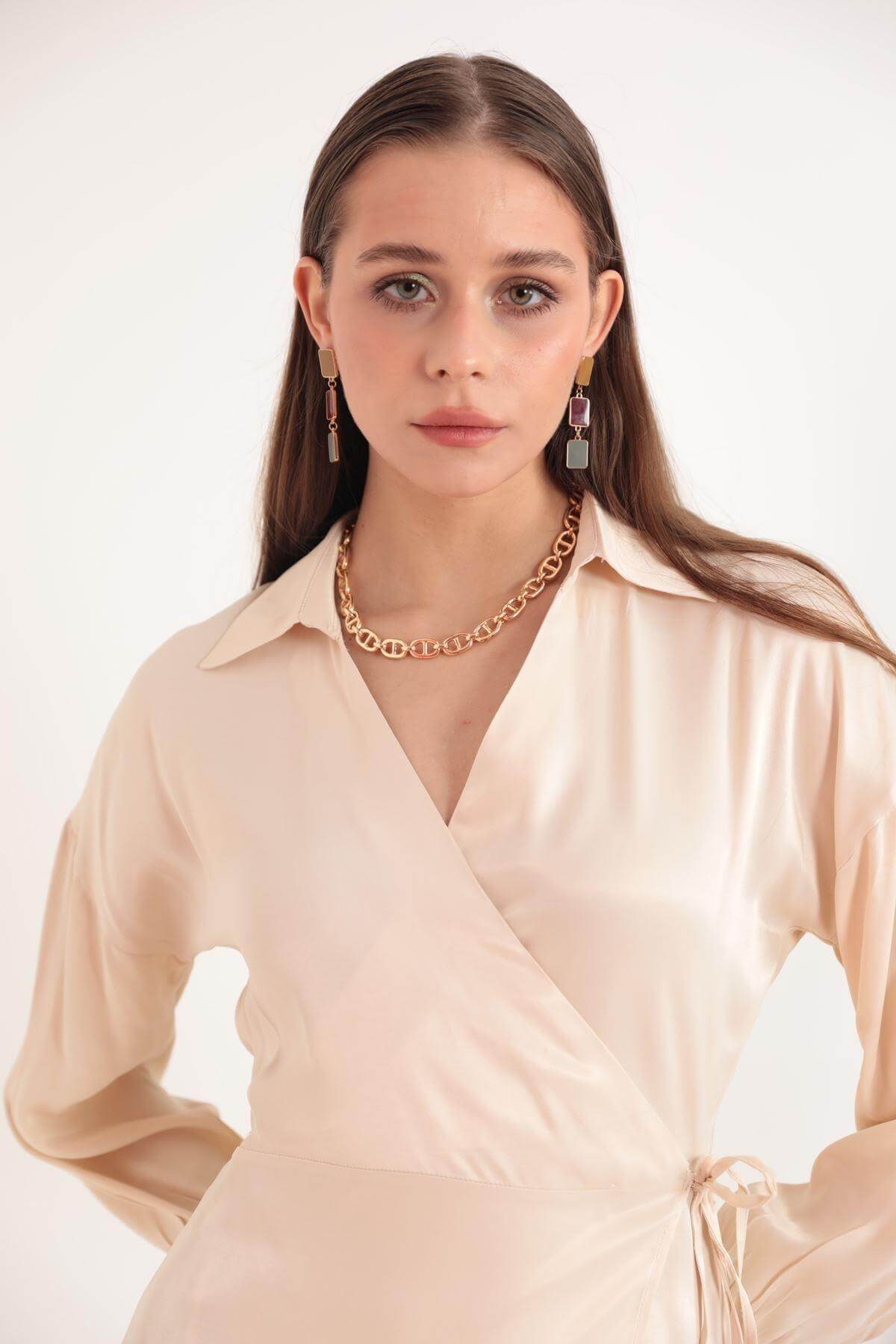Rochie Scurta Satinata-1