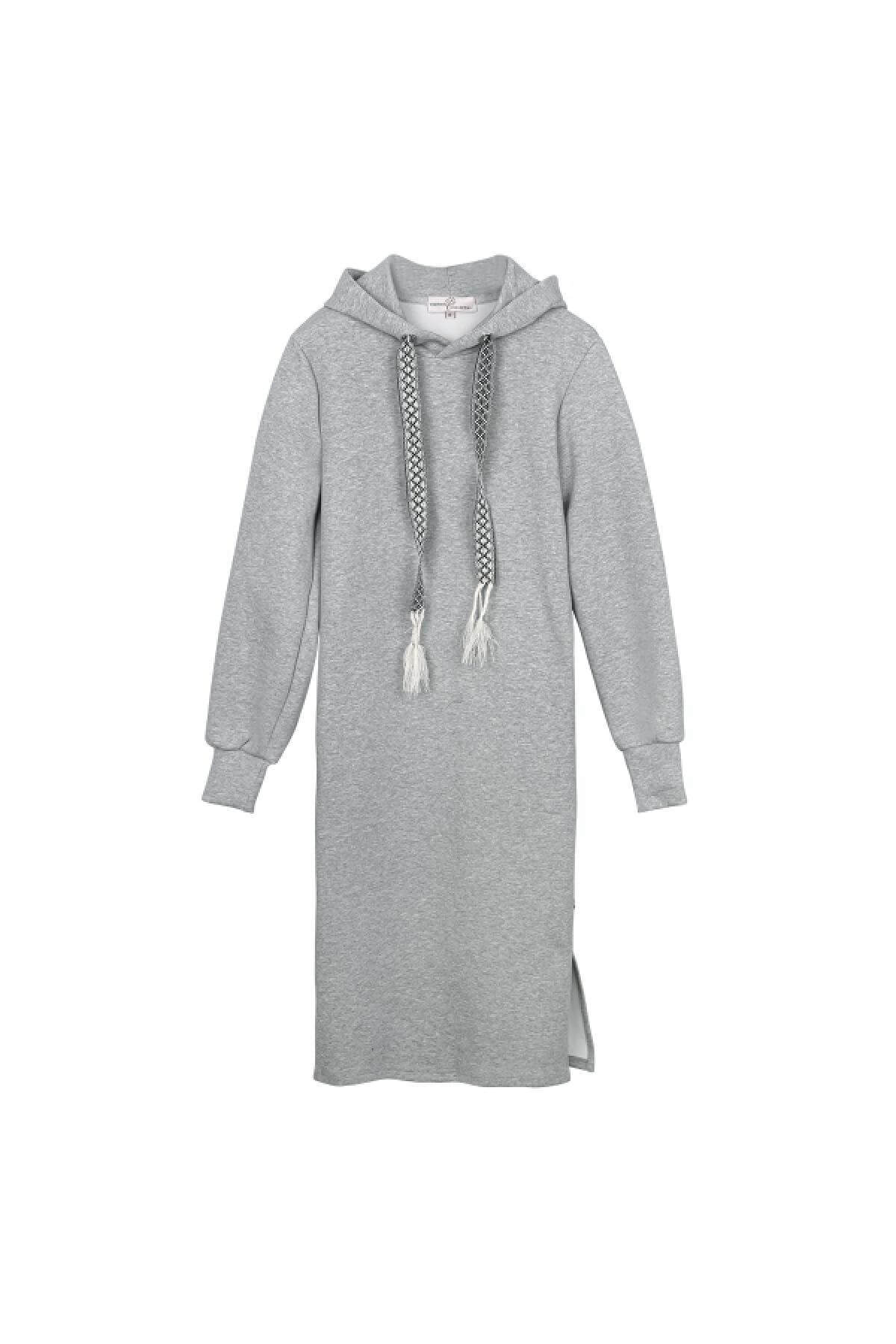 Cotton dress, Midi with hood