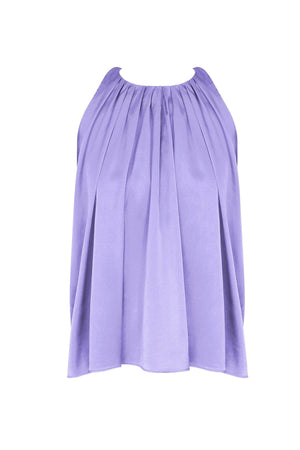 Top "Vivianne" Satinat - Champagne, Fuchsia, Mov-4