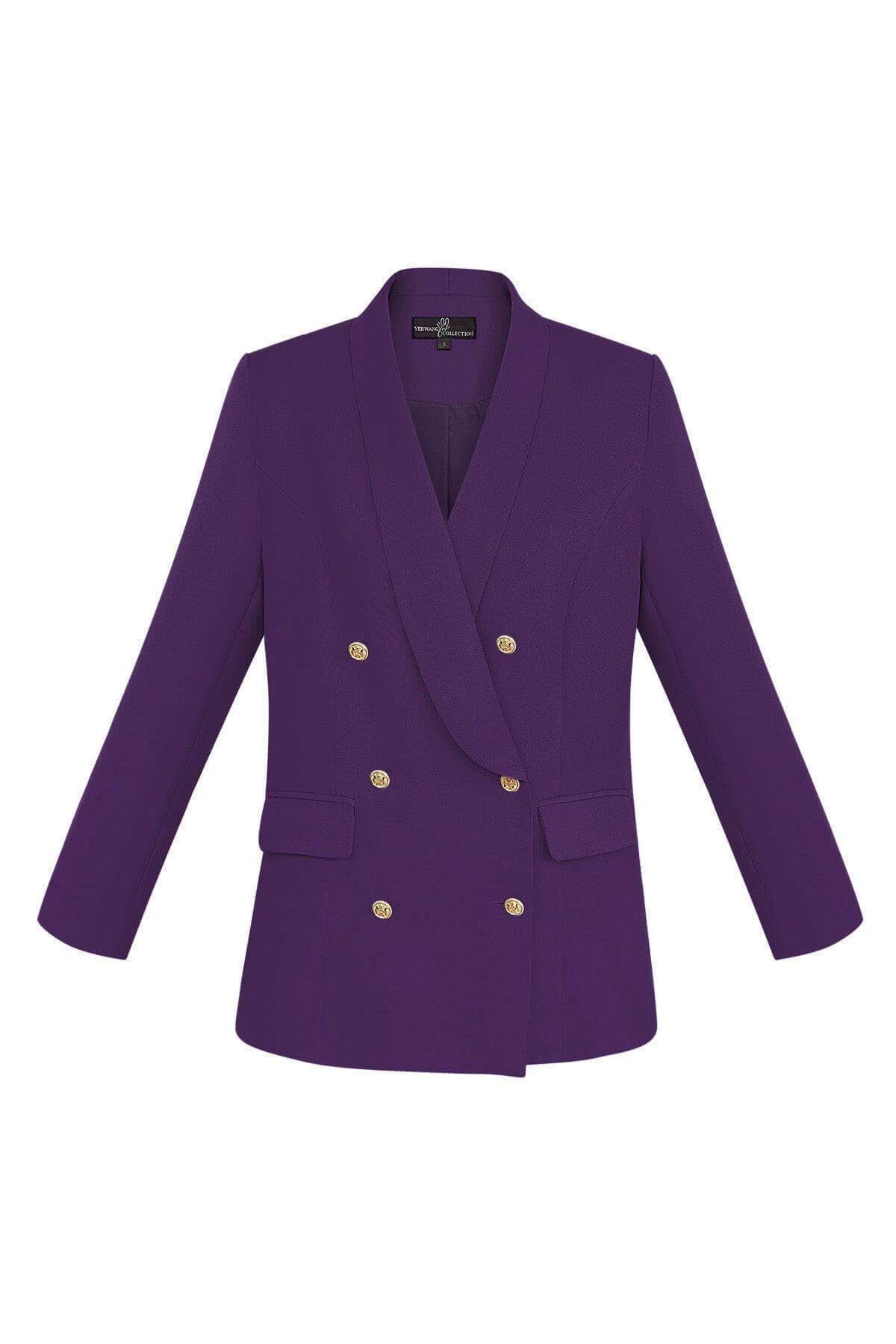 Sacou Vintage cu butoni Auriti-3