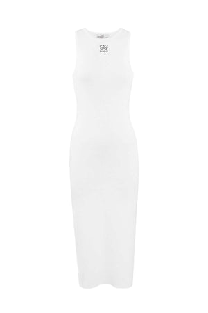 Rochie Tricot pe corp - Alb, Negru-5