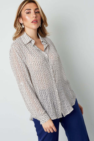 Bluza Retro Alb-Negru-1
