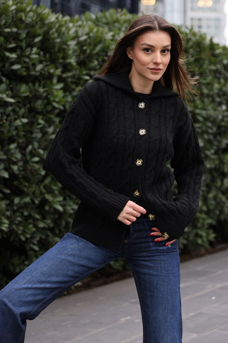 CardiganTricotNegrucuNasturi2