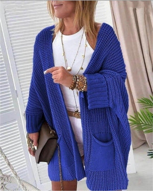 Cardigan Dama din Tricot cu buzunare frontale-7
