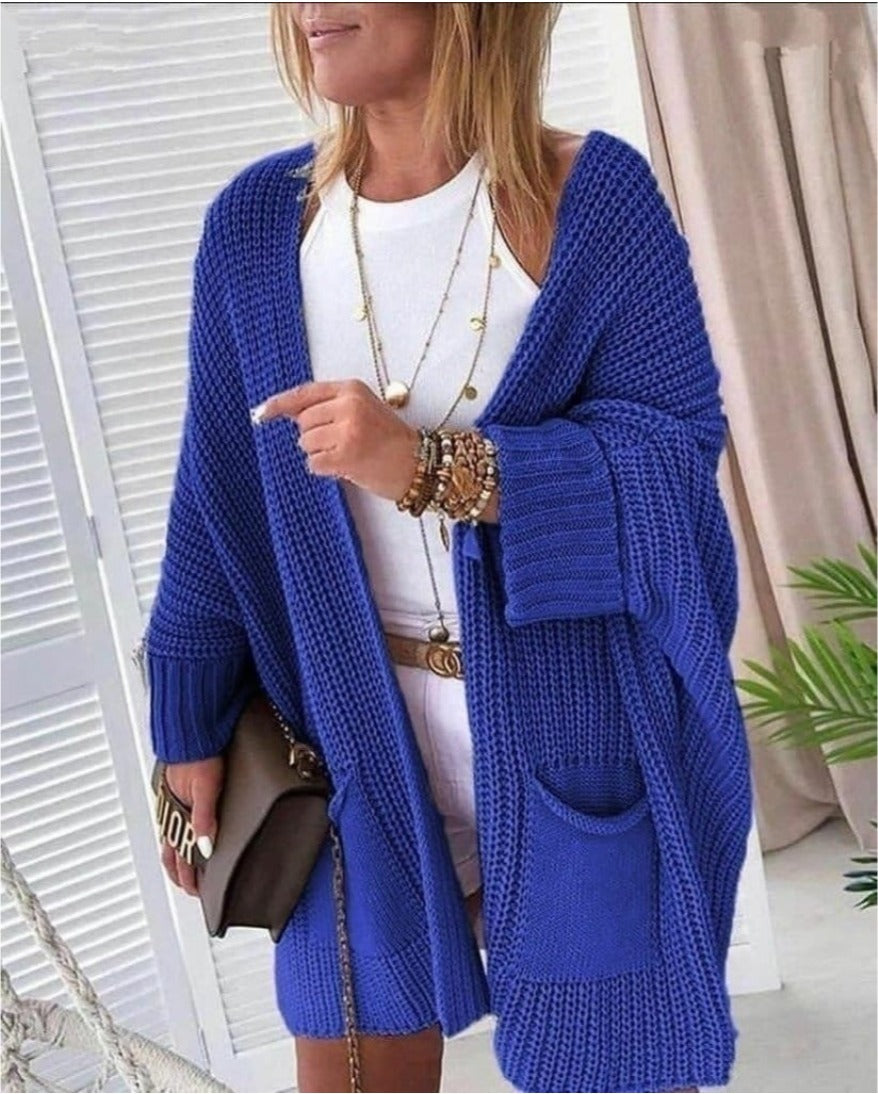 Cardigan Dama din Tricot cu buzunare frontale-7